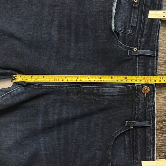 Levi Signature Mid Rise Bootcut Blue Jean 33 Plus Size Western Casual Festival - Picture 6 of 10